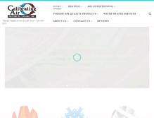 Tablet Screenshot of calibratingair.com